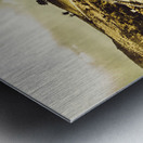 Car touring the Central Highlands in Tasmania Metal print