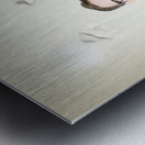 Businessman revising strategy in choice for change Metal print