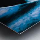 Scary Jack-o-lantern pumpkin detail Metal print