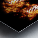 Singeing stage show Metal print