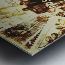 The vintage postage card Metal print