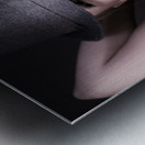 Pondering fashion spy Metal print