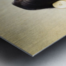 Funny zombie employee with dead phone line Metal print