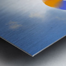 Makeup beauty girl blowing hair colors palette Metal print