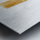 Quit smoking with stubbed out cigarette on white Metal print