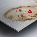 Beautiful Female Model Actress In Luxury Fashion Metal print