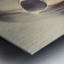 Surprised pinup girl in retro fashion makeup Metal print