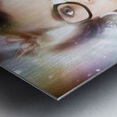 Technology Smart Woman Using Cloud Computing Metal print