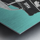 Black and blue Metal print