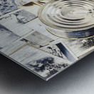 News room switchboard Metal print