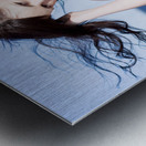 Summer Breeze Woman Metal print