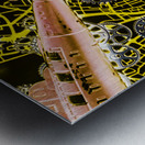 Mechanised waters  Metal print