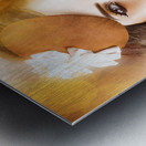 Vintage Style Actress Performing In French Beret Metal print