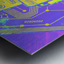 Comic circuitry robots Metal print