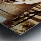 Classic automotive babe Metal print