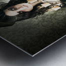 Beautiful Grunge Woman In Dark Vogue Fashion Style Metal print