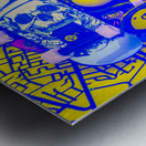 Urban skater pileup  Metal print