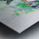 Abstract painting. Division is their narrative Metal print