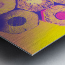 Pencil honeycomb Metal print