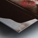 Help! Itchy ugly face so I ate him... mmmm tasty Metal print