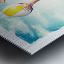 Pinup beach fun Metal print