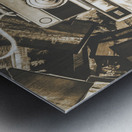 Placed in the dark room Metal print