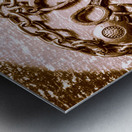 Vintage hairdressing charm Metal print