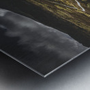 Hiking trail leading to distant Australia bushland Metal print