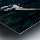 Moody portrait of an elegant mysterious woman Metal print