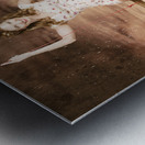 Pin-up beauty enjoying summer rain in Australia  Metal print