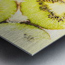 Full Frame Shot Of Fresh Kiwi Slices With Seeds Metal print