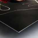 Beautiful girl in retro fashion style Metal print