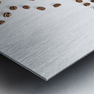 Flat white Metal print