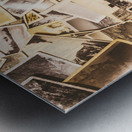 Pile of many instant photos  Metal print