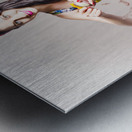 Baking pin up cook Metal print