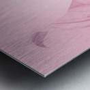 Beautiful retro girl in pink 1950 pinup fashion Metal print