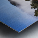 Early morning mist on Lake Rosebery Tasmania Metal print