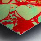 Pops of button romance Metal print