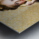 Vintage Fifties Telephone Operator Holding Phone Metal print