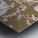 Recording pop Metal print