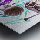 Caddie course Metal print