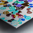 Rainbow love Metal print