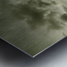 Storm covered winter farmland Metal print