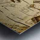 In fashion of vintage sewing Metal print