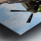 40s military pin up girl. Air force style Metal print