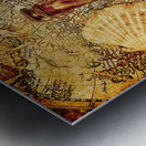 Nostalgia in a nautical ocean adventure Metal print