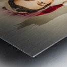 Santa elf preparing for Christmas Metal print