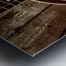 Vintage banjo barn dance Metal print