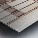 The phonograph in the back alley Metal print