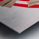 Plane goal Metal print